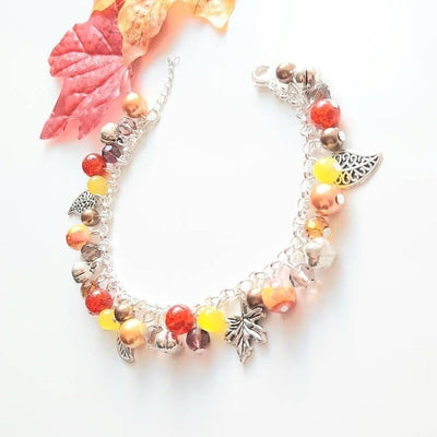 Silver Autumn Charm Bracelet