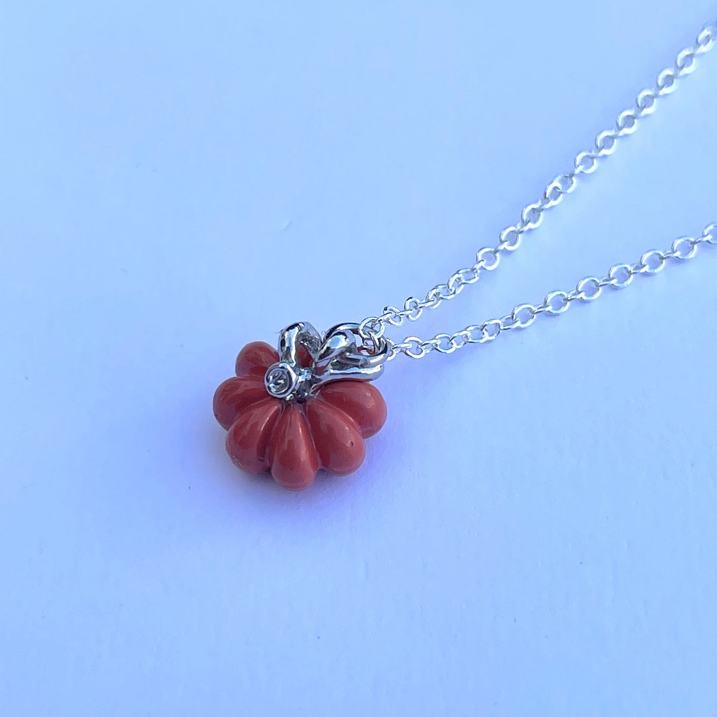 Dainty Pumpkin Pendant Necklace
