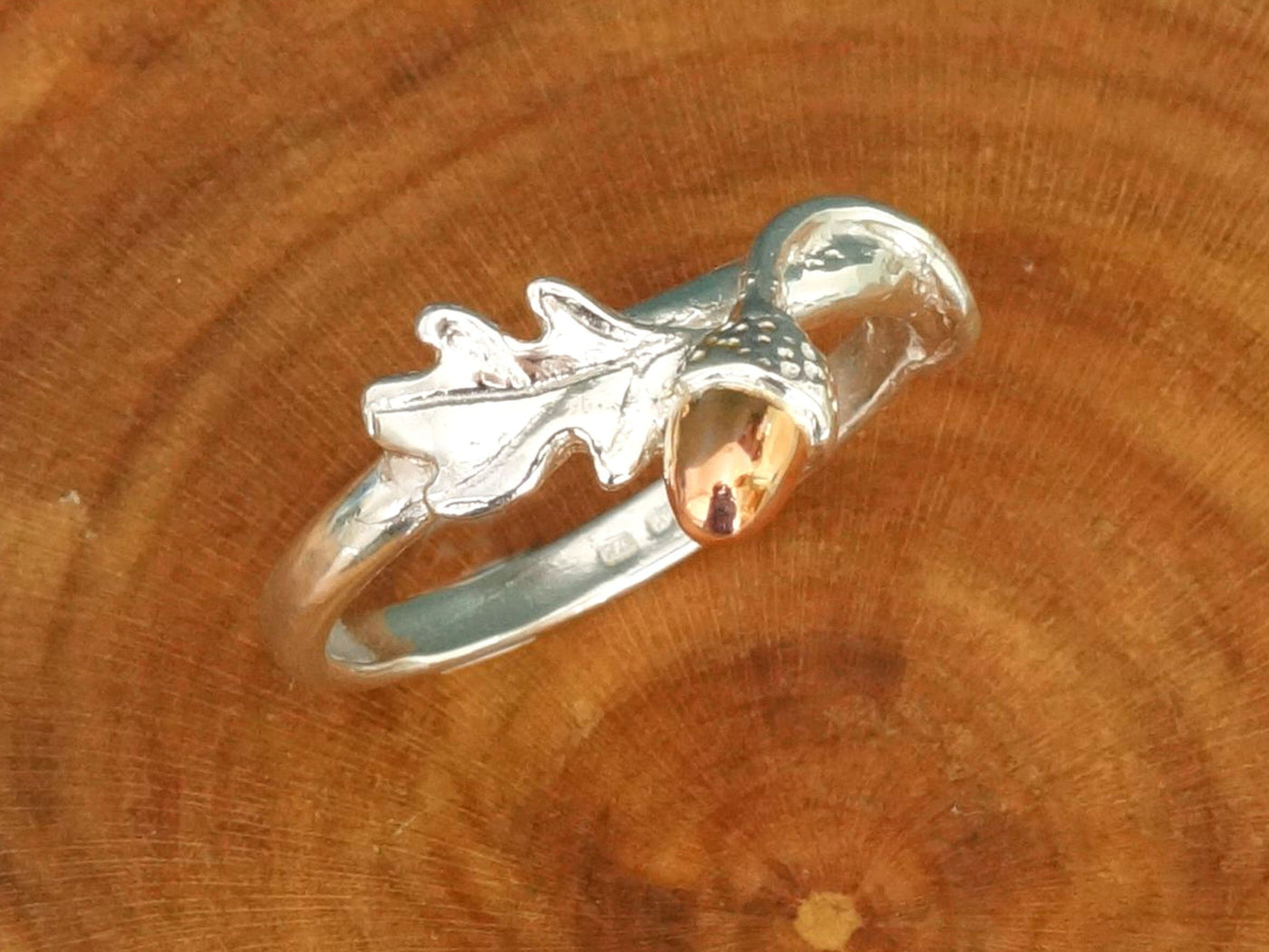 Oak Leaf & Acorn Sterling Silve Ring