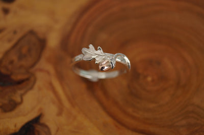 Oak Leaf & Acorn Sterling Silve Ring