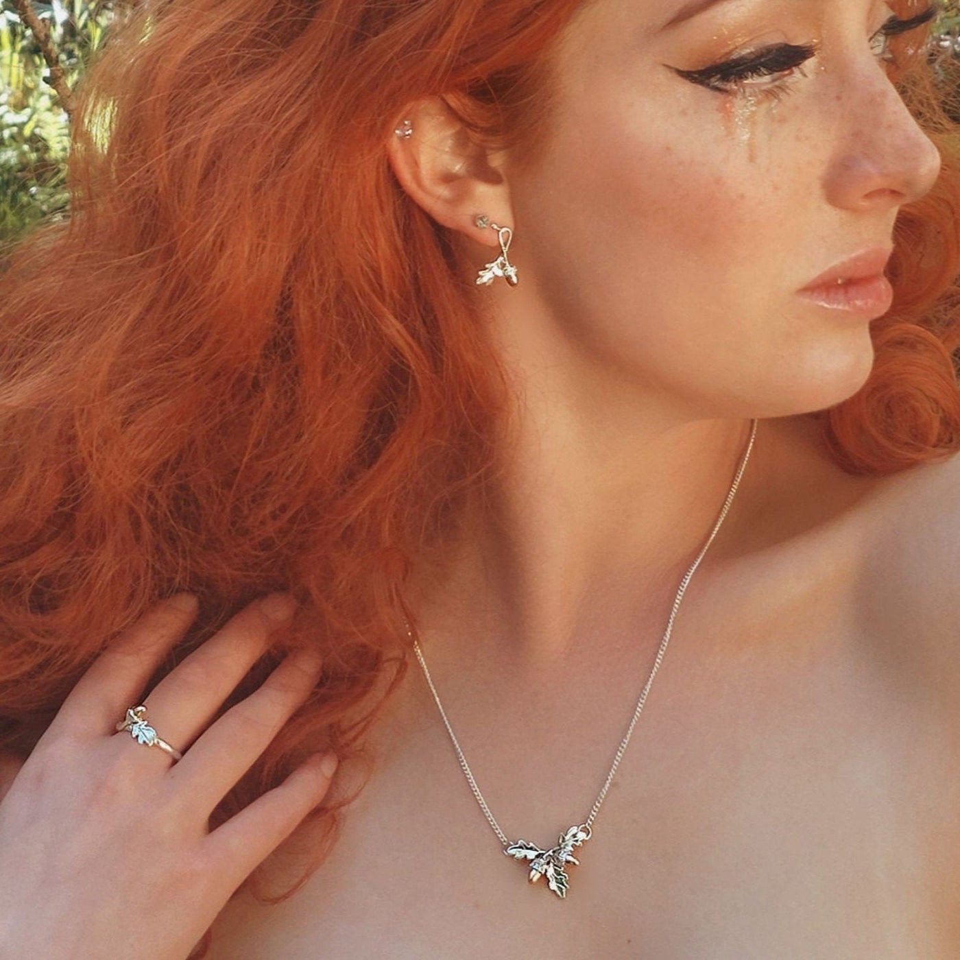 Oak Leaf & Acorn Sterling Silve Ring