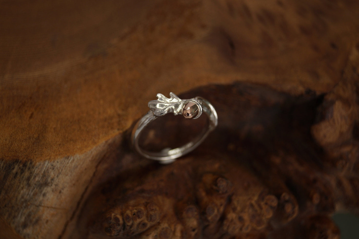 Oak Leaf & Acorn Sterling Silve Ring