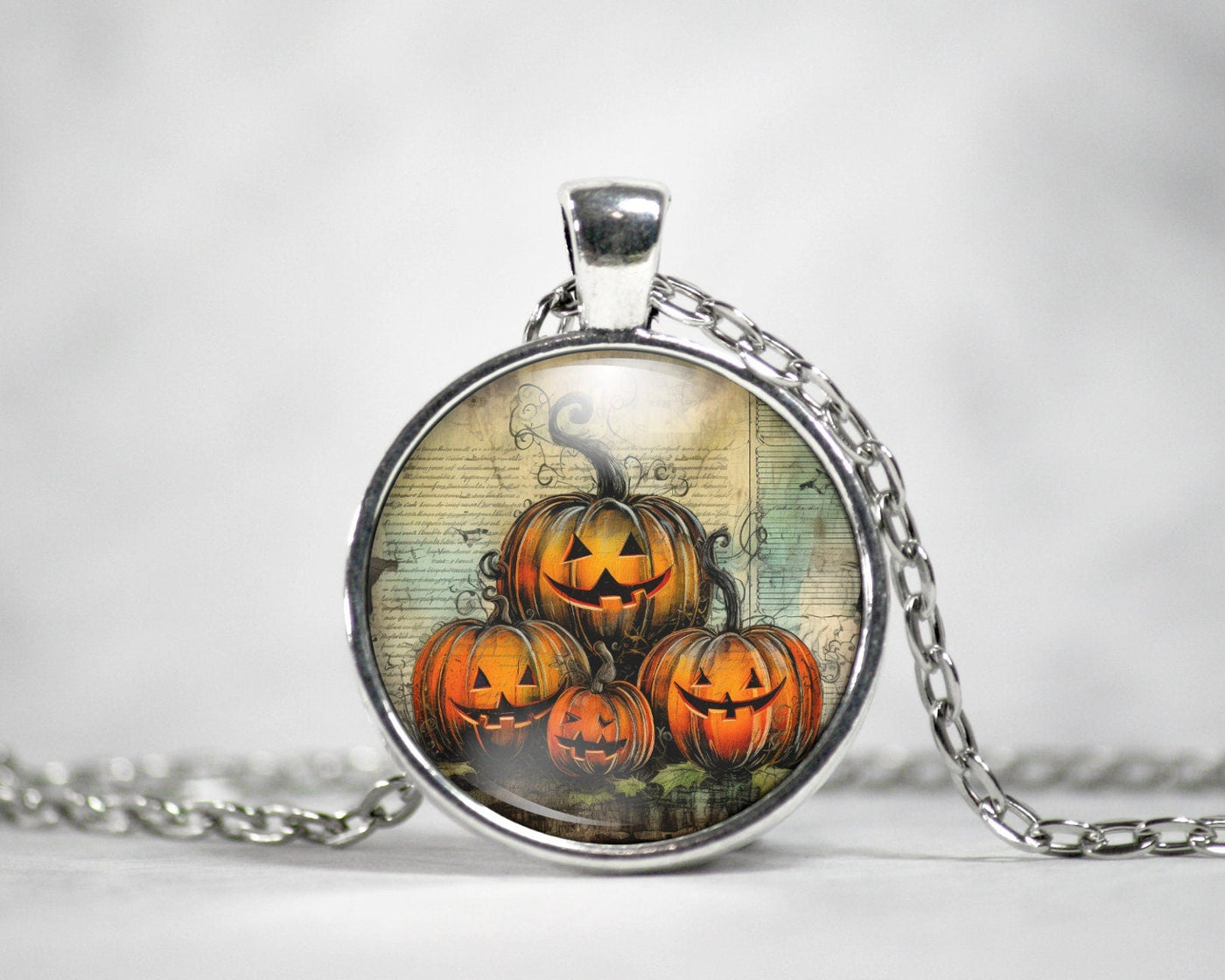Halloween Pumpkin Necklace