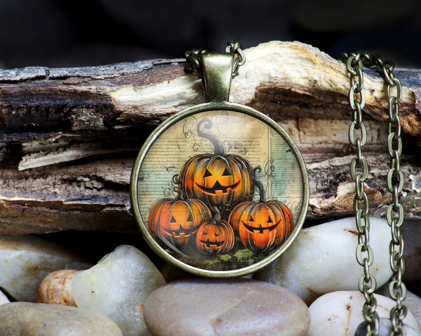 Halloween Pumpkin Necklace
