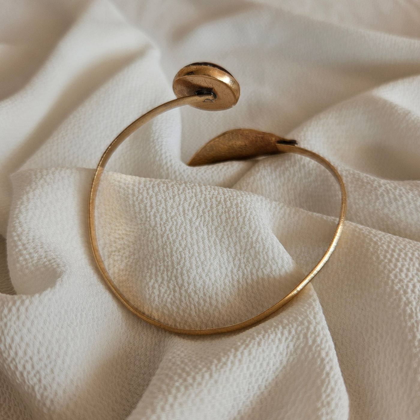 Autumn Whispers Bronze Leaf Bracelet