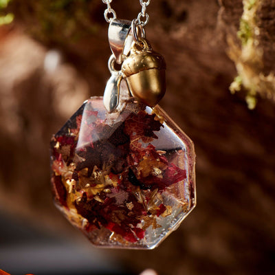 Autumn Leaves Sterling Silver Necklace