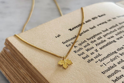 Silver Maple Leaf Dainty Necklace