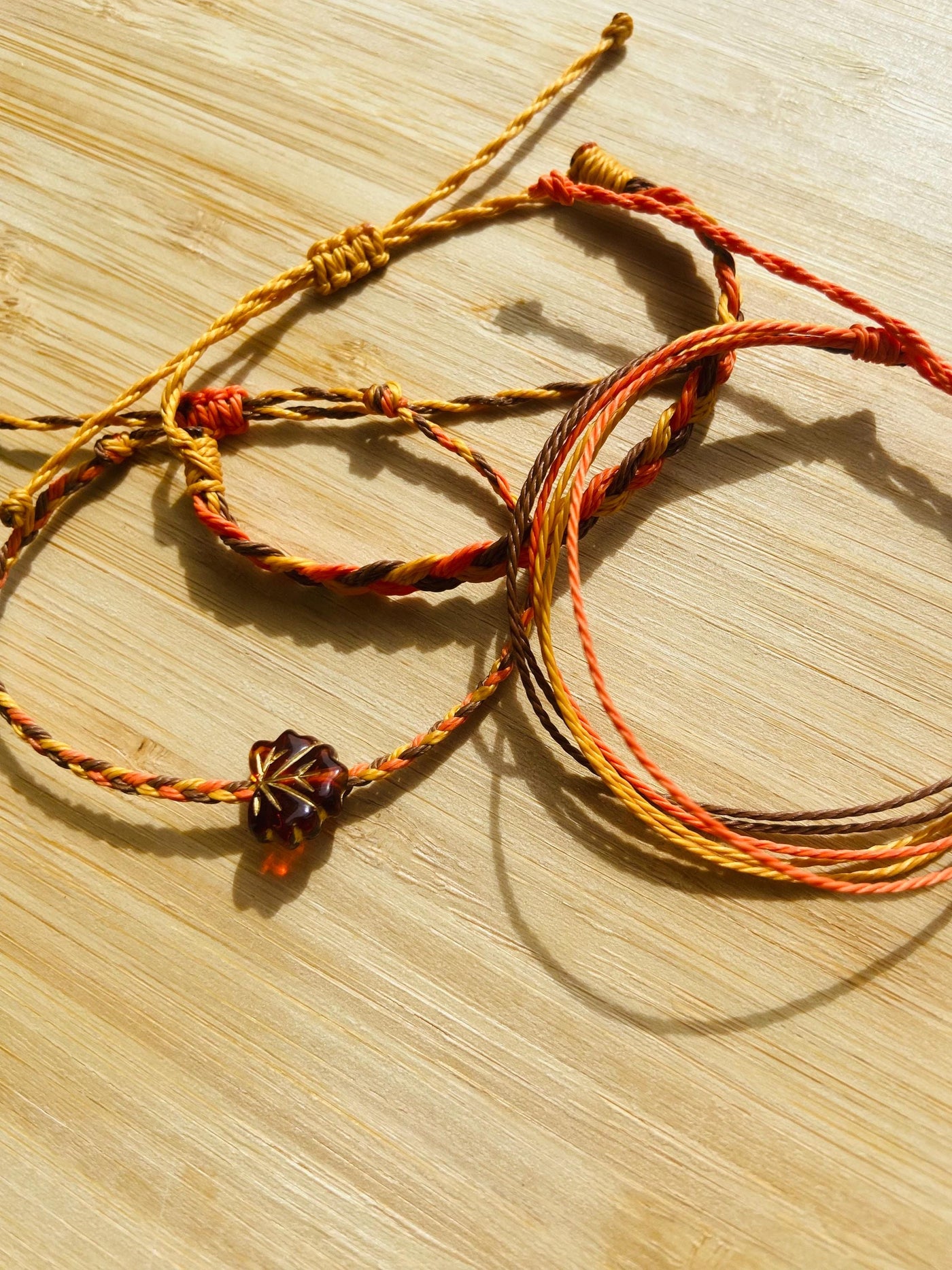 Handmade Autumn Bracelet Set of 3