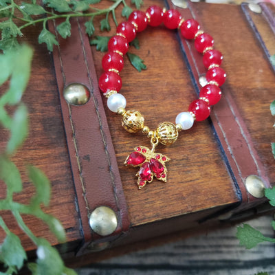 Maple Leaf Charm Bracelet