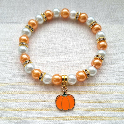 Pumpkin Bracelet Autumn Fall Jewelry