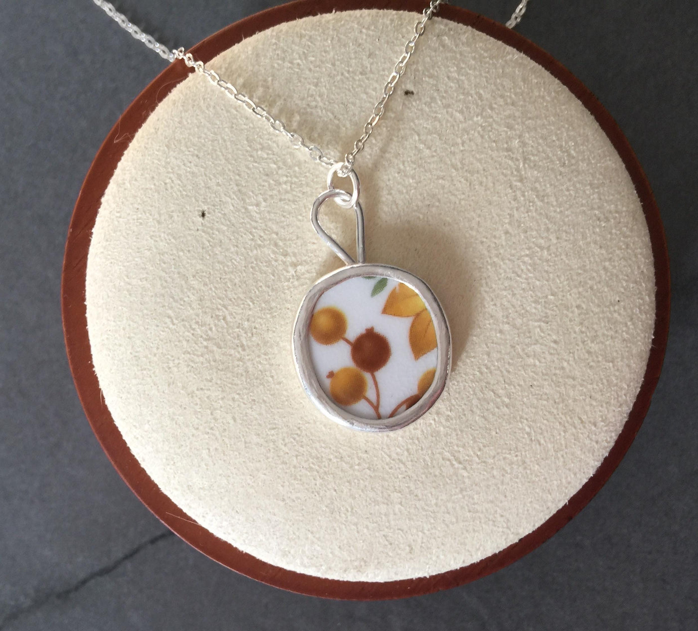 Handmade Sterling Silver Autumn Necklace