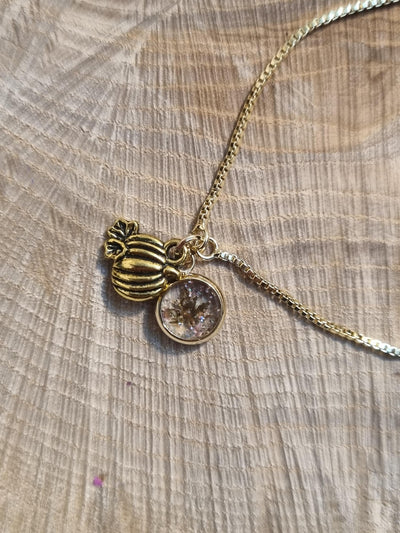 Sparkly Pumpkin Leaf Bracelet