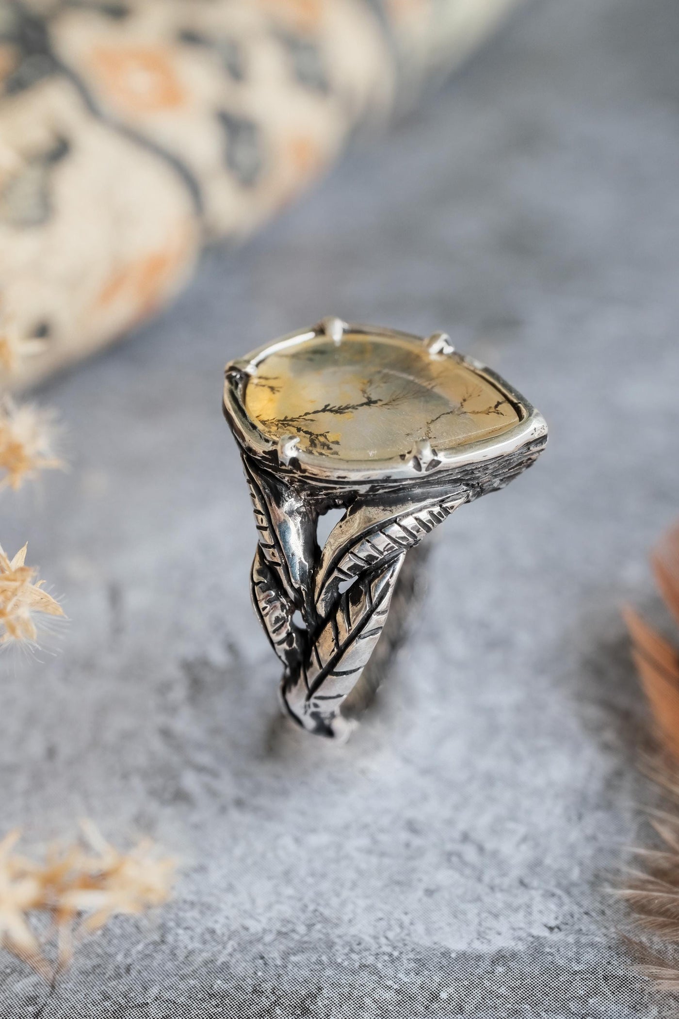 Sonora Dendritic Agate Silver Ring