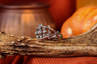 Silver Pumpkin Ring