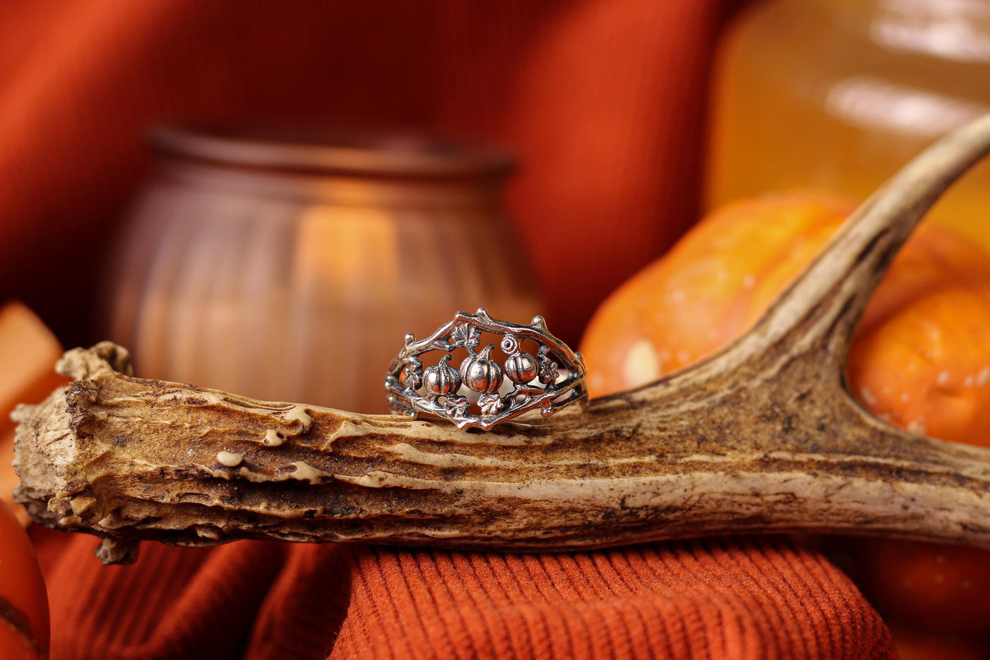 Silver Pumpkin Ring