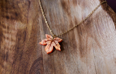 Maple Leaf Charm Necklace