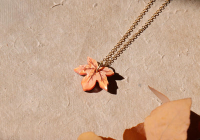 Maple Leaf Charm Necklace