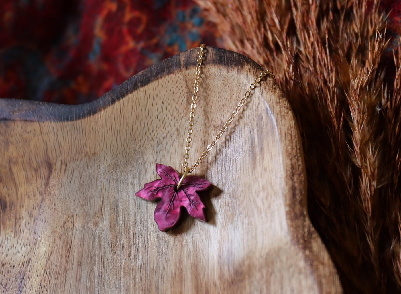 Maple Leaf Charm Necklace