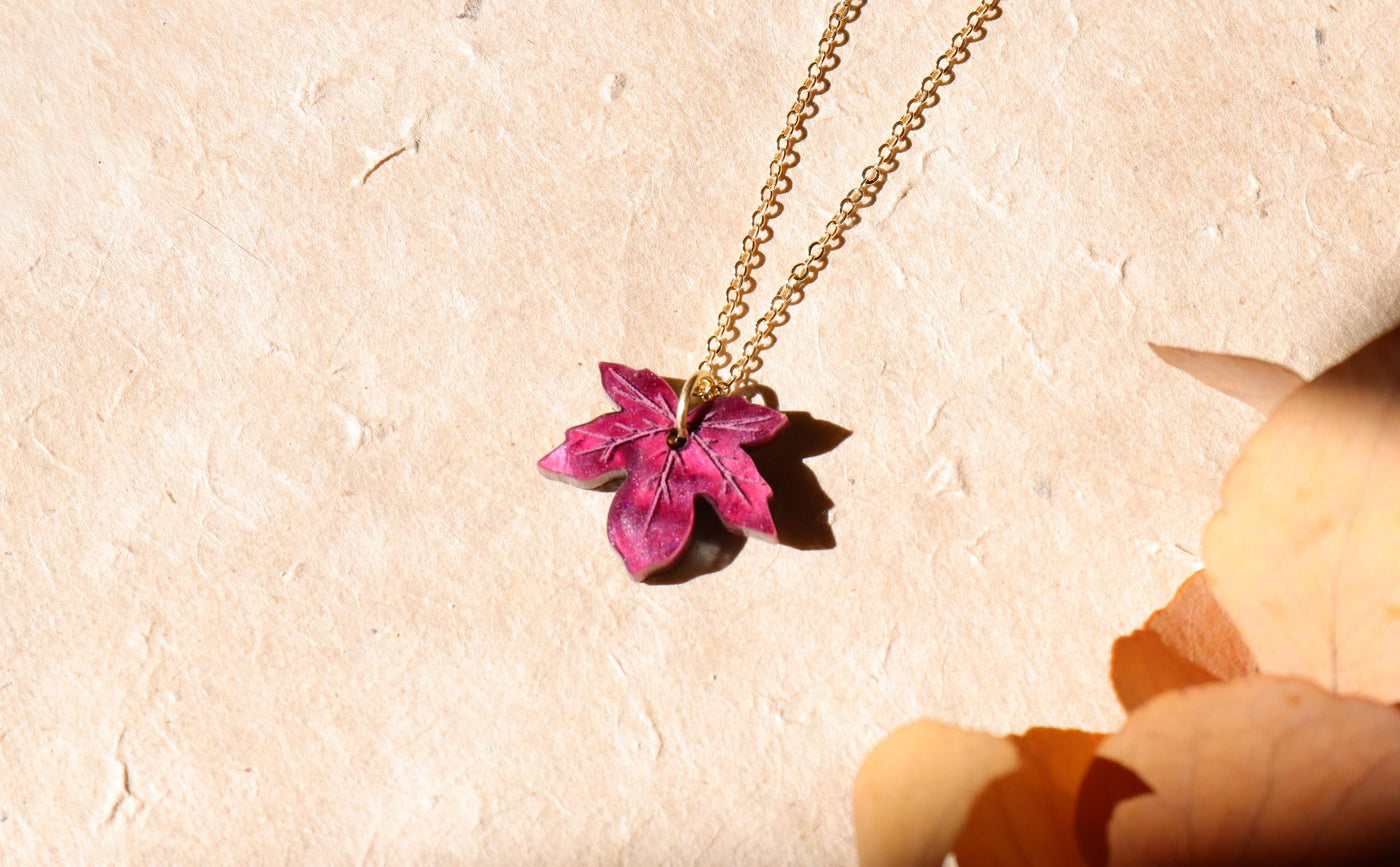 Maple Leaf Charm Necklace