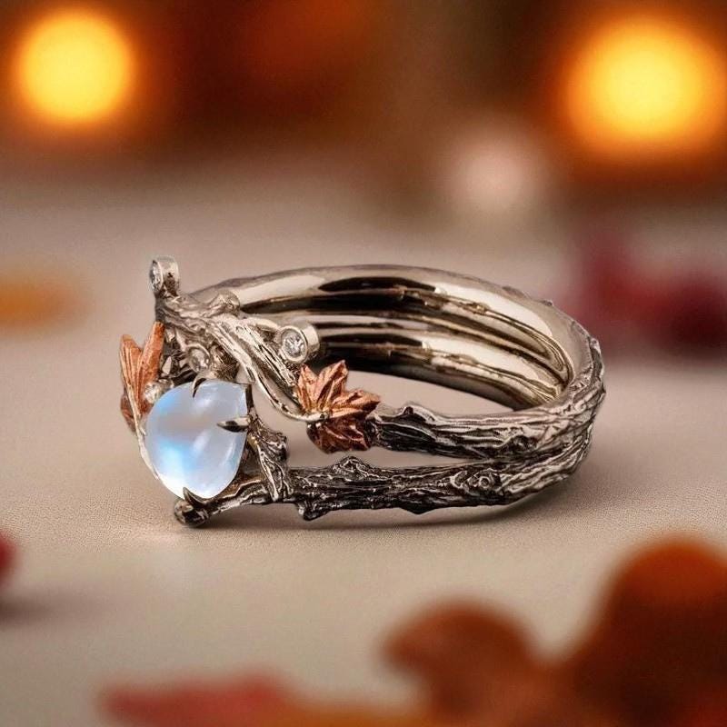 Autumn Maple Leaf Ring