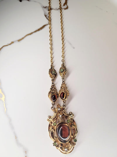 Ornate Gold Statement Necklace