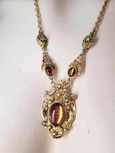 Ornate Gold Statement Necklace