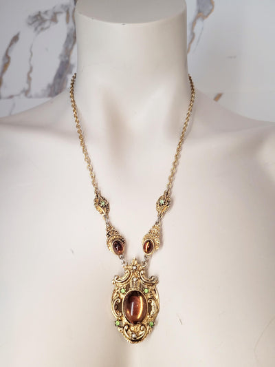 Ornate Gold Statement Necklace