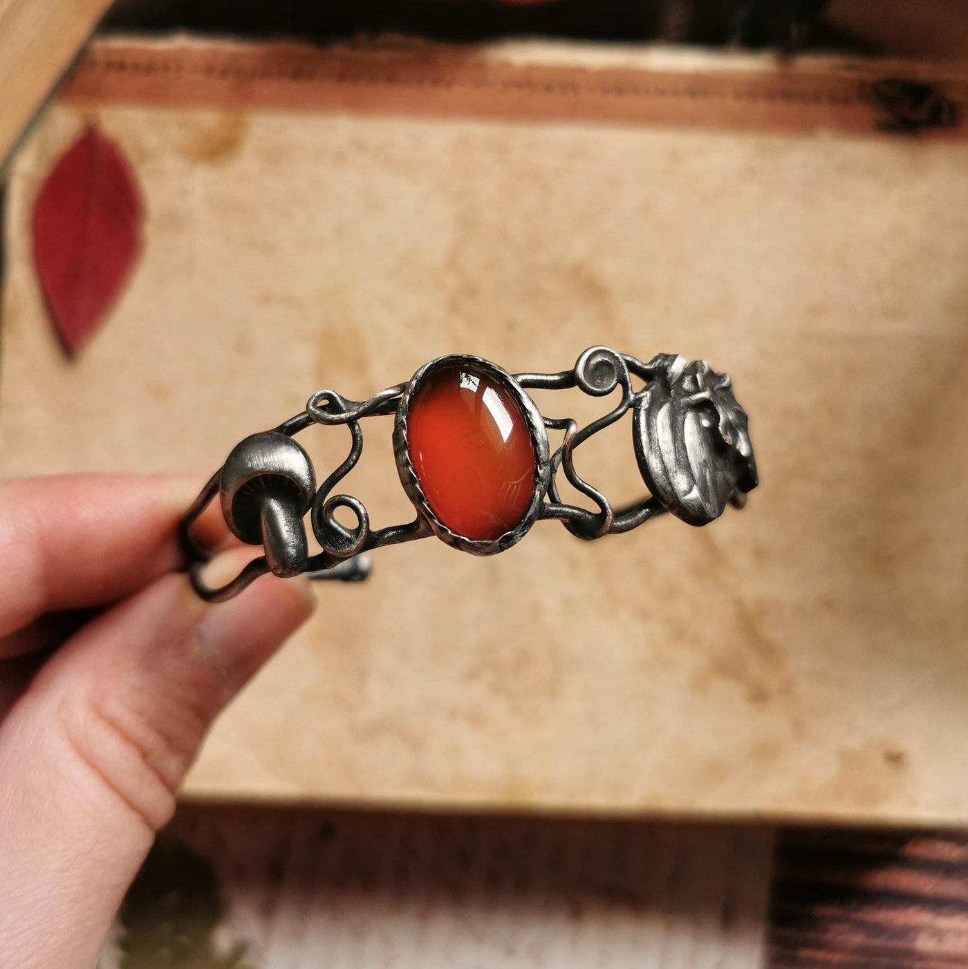 Red Carnelian Autumn Bracelet
