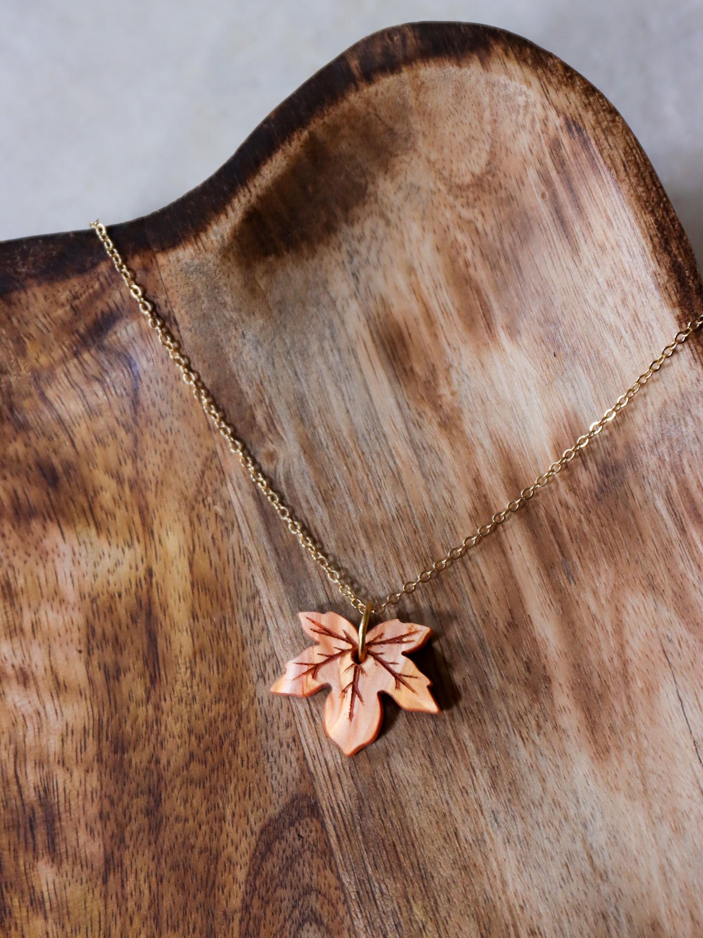 Maple Leaf Charm Necklace