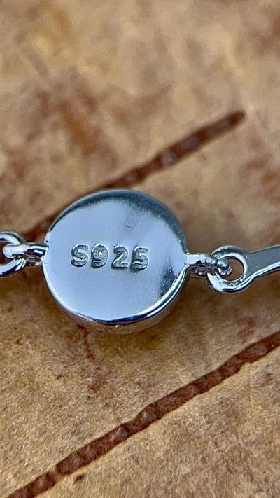 Sterling Blue Leaf Bracelet