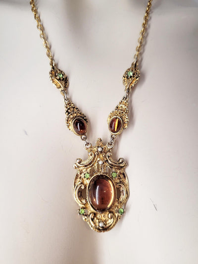 Ornate Gold Statement Necklace
