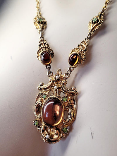 Ornate Gold Statement Necklace