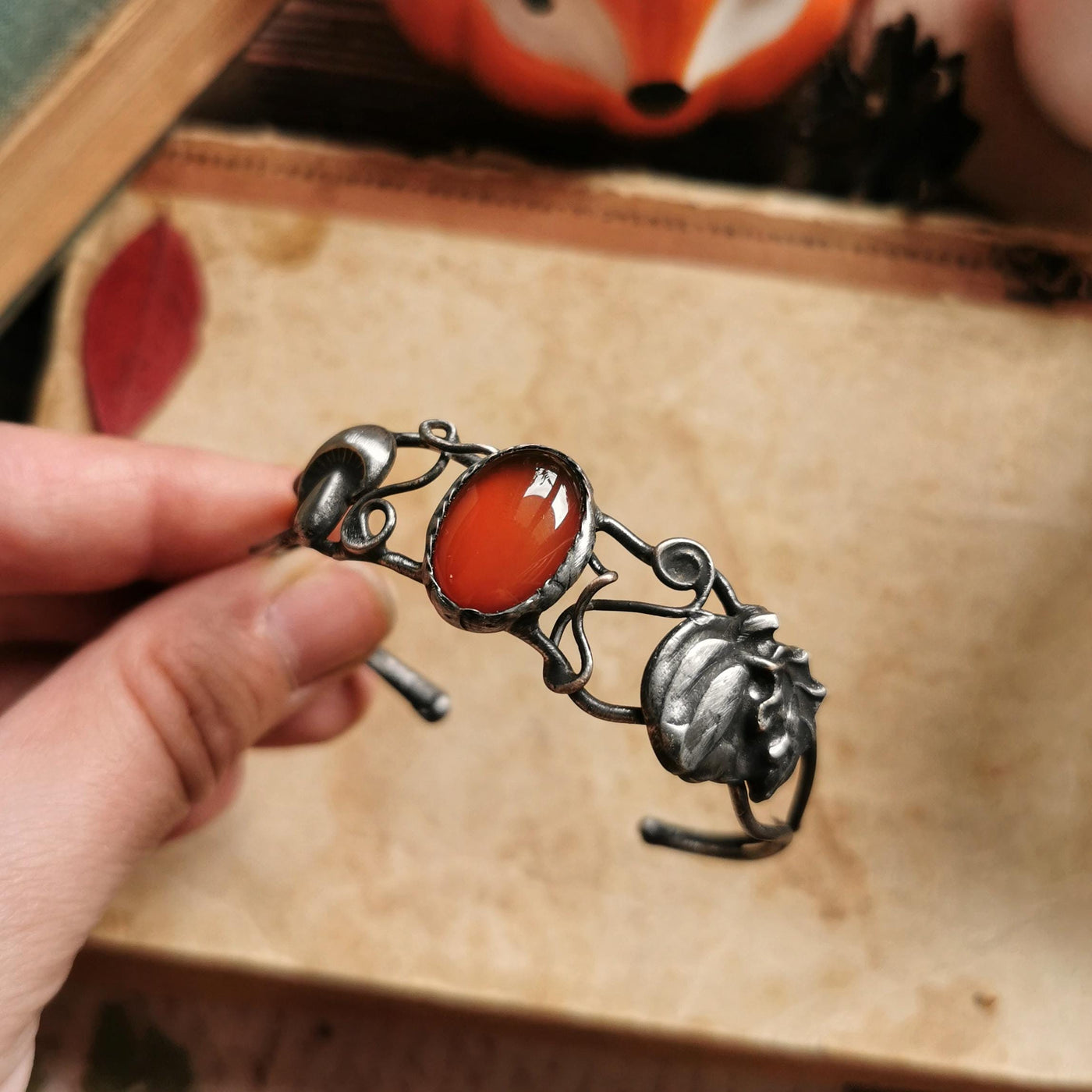 Red Carnelian Autumn Bracelet