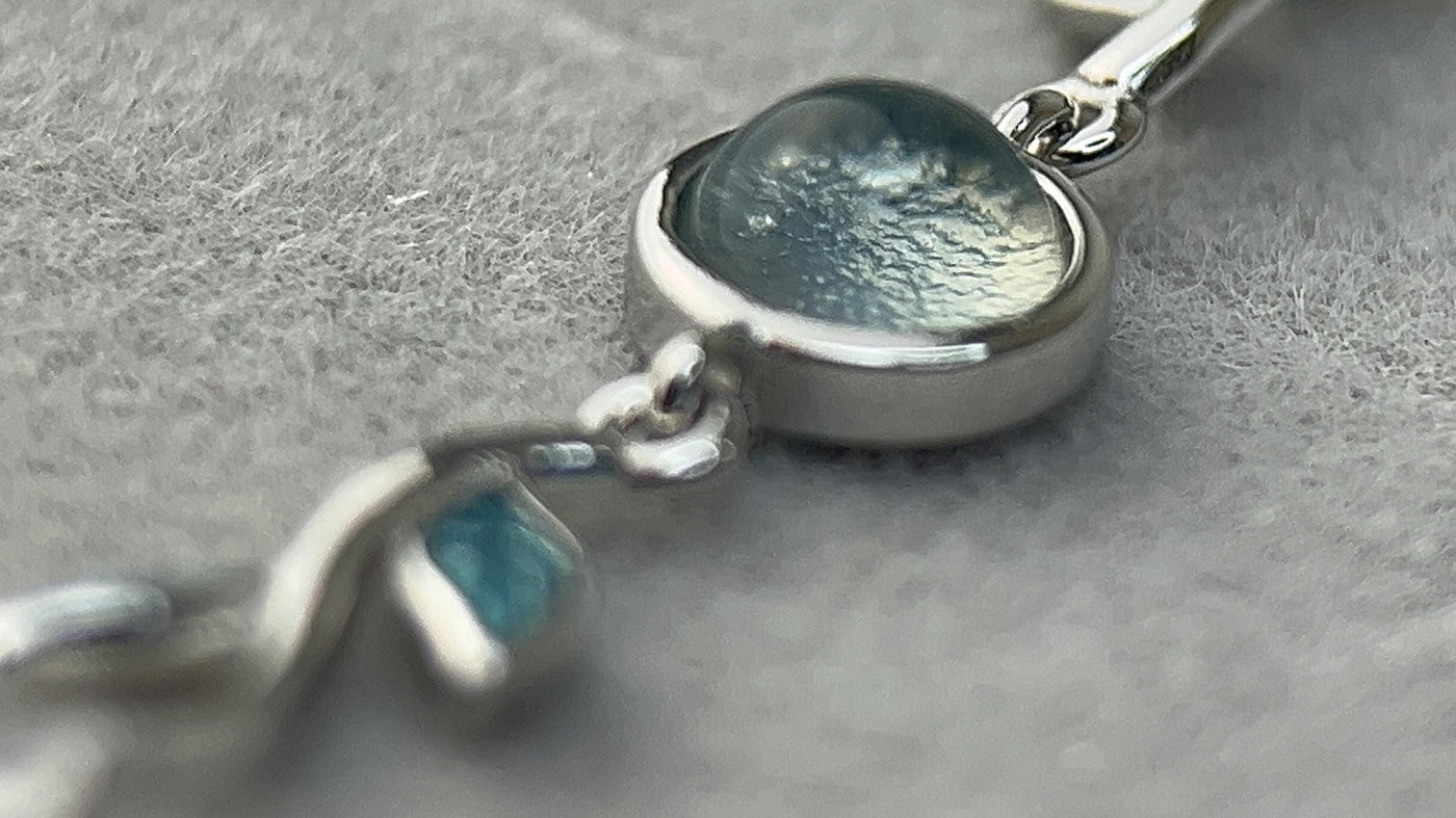 Sterling Blue Leaf Bracelet