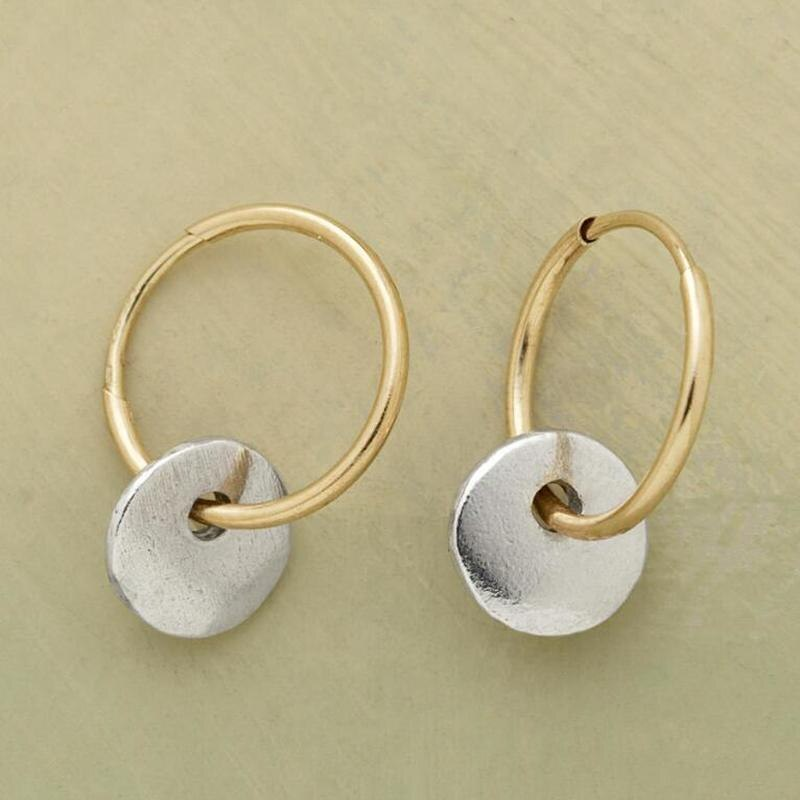 Floré | Gold Plated Hoops and Silver Plated Earrings