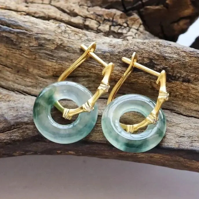 Vintage Turquoise Hoop Earrings