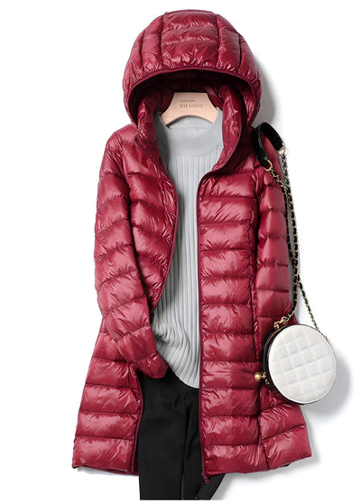 Women's long padded winter coat for ultimate warmth