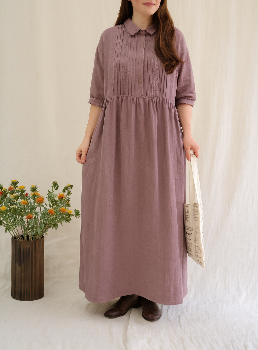 Elowen | Soft Collar Vintage Dress