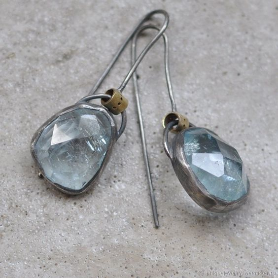 Vintage Moon Glass Earrings