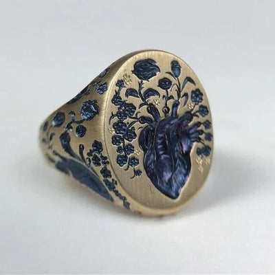 Royal Bloom Crest Ring | Gold 16k