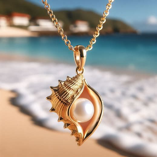 Pearl Gold Shell Necklace