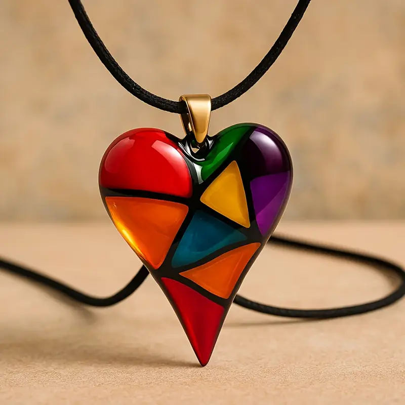 Colorful Heart Necklace