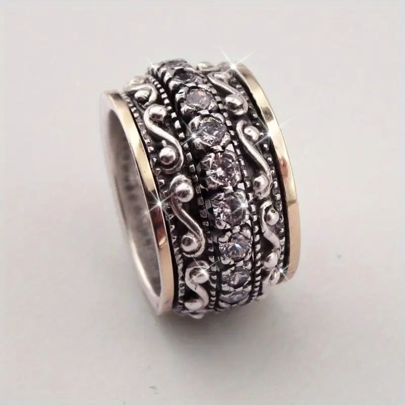 Silver & Gold Bright Tribal Ring