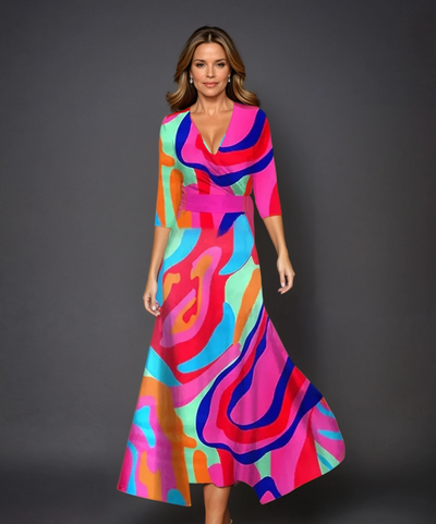 Lara | Vibrant Print Maxi Dress