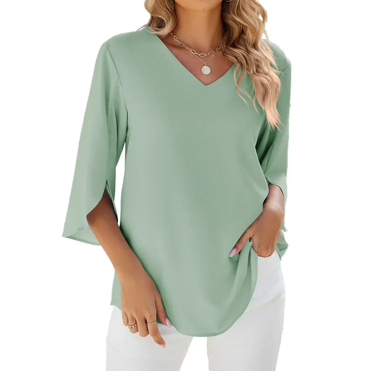Sara™ | V-neck Blouse