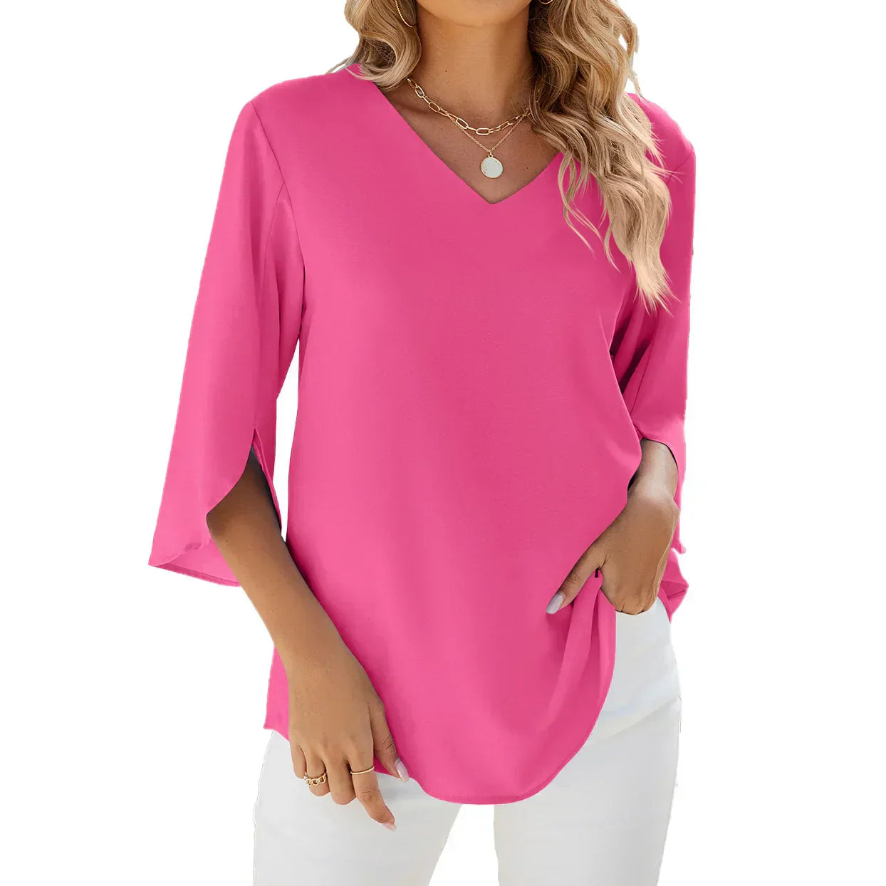 Sara™ | V-neck Blouse
