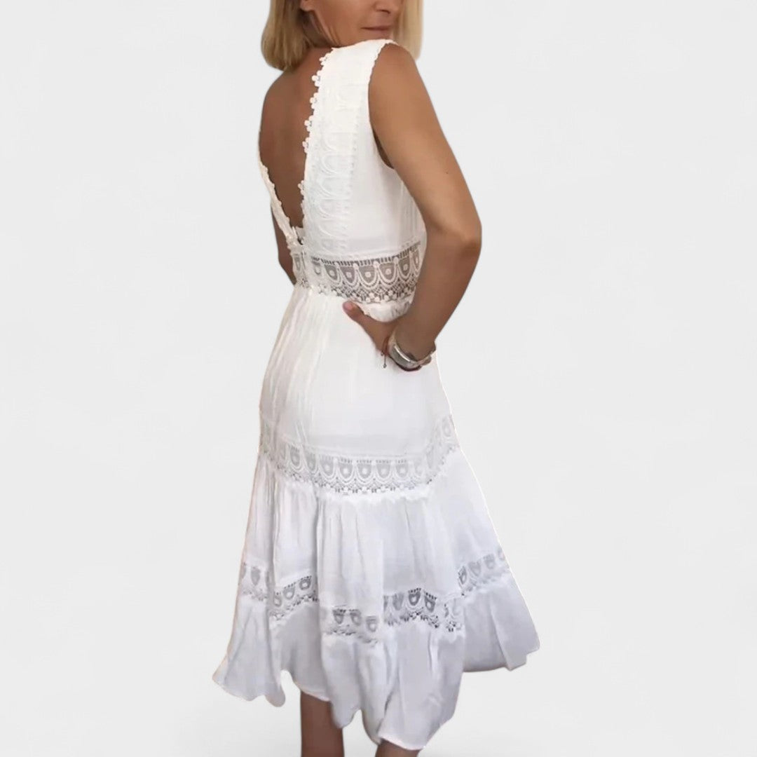 SOPHIA | BOHO LACE MIDI DRESS