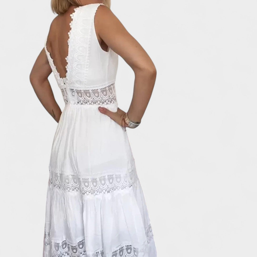 SOPHIA | BOHO LACE MIDI DRESS