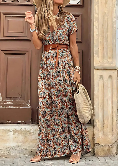 Anika™ - BOHEMIAN LONG DRESS WITH ELEGANT SILHOUETTE