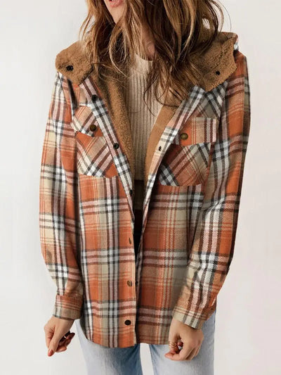 MARLOWE | COZY PLAID FLEECE-LINED JACKET